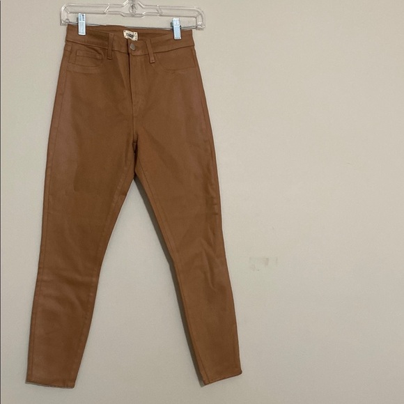 L'Agence Marguerite Skinny Jean Women 27 Camel Stretch High Rise festival Y2K - Picture 2 of 10